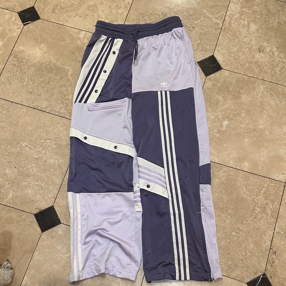 Adidas Color Block - Dark Purple and Light Purple L